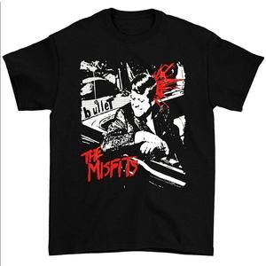 The Misfits Bullet Better Dead On Red Punk Shirt